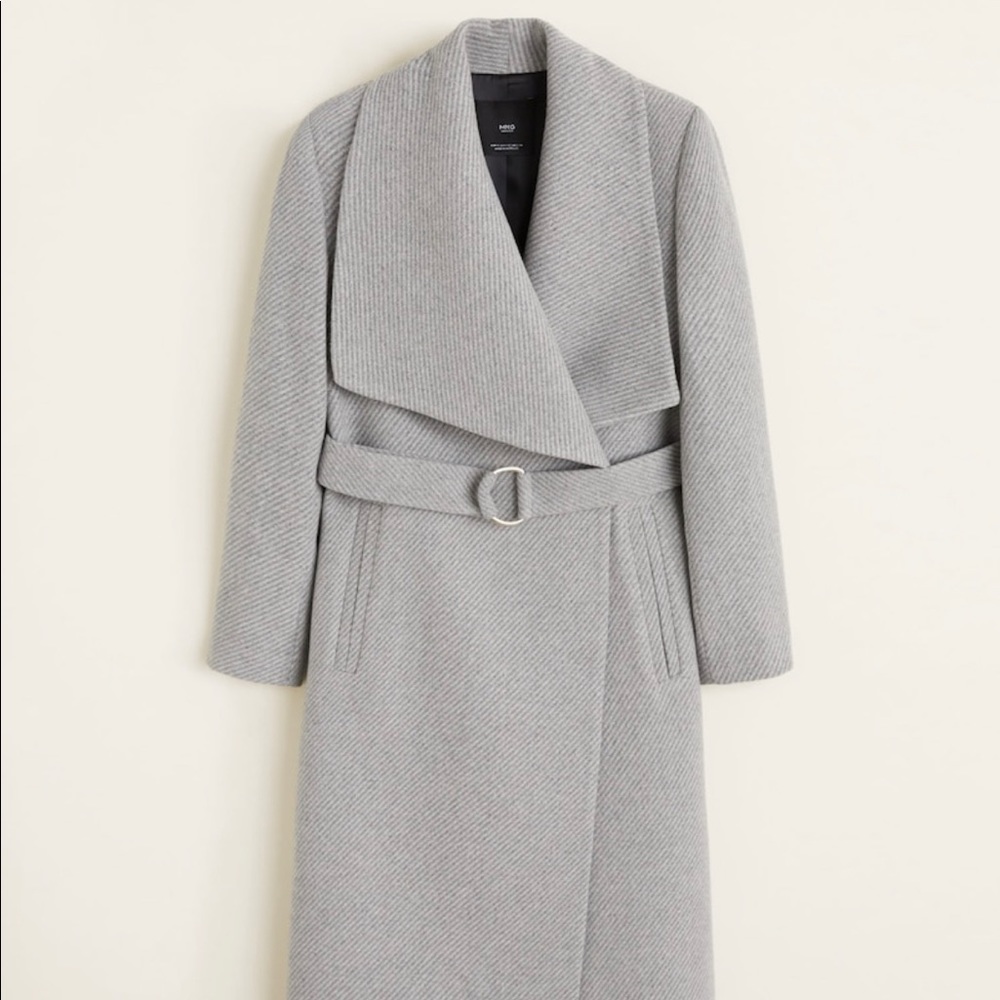 Mango grey winter coat